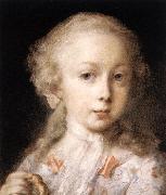 CARRIERA, Rosalba fg Young Lady of the Leblond Family.  gf painting